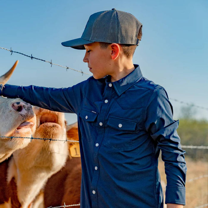 Poncho Boy's The Bronc Buster Western Shirt KIDS - Boys - Clothing - Shirts - Long Sleeve Shirts Poncho Outdoors