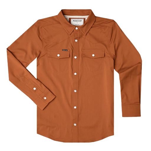 Poncho Boy's The Ricky Western Snap KIDS - Boys - Clothing - Shirts - Long Sleeve Shirts Poncho Outdoors