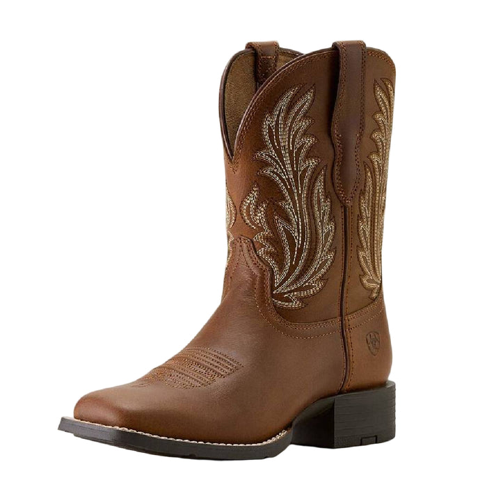 Ariat Women's Square Toe Filly Sorrel Crunch Western Boot