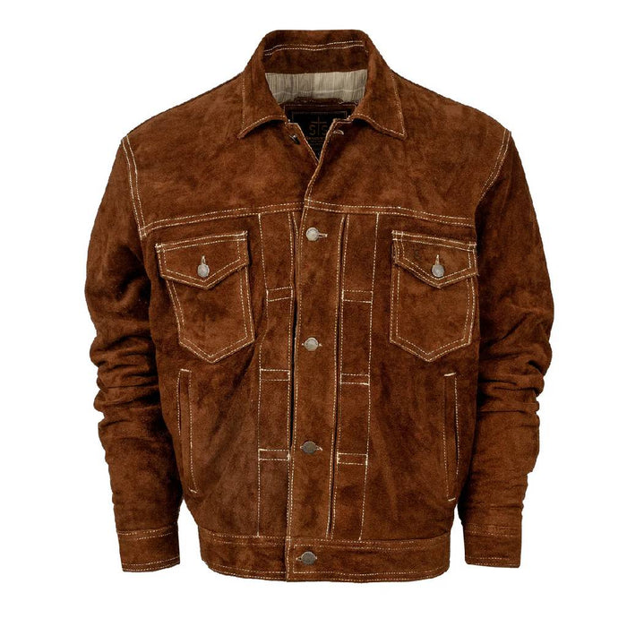 STS Ranchwear Men's Russell Genuine Reverse Top Grain Suede Jacket