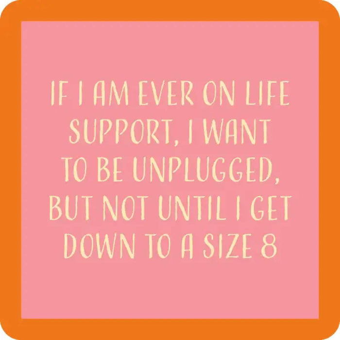 Size 8 Coaster HOME & GIFTS - Gifts Drinks On Me