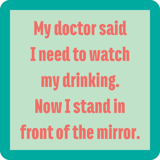 Mirror Coaster HOME & GIFTS - Gifts Drinks On Me