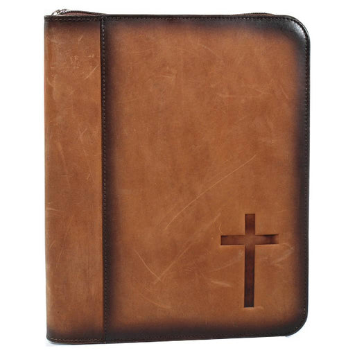 Nocona Stained Cross Zip Closure Bible Cover HOME & GIFTS - Gifts M&F Western Products