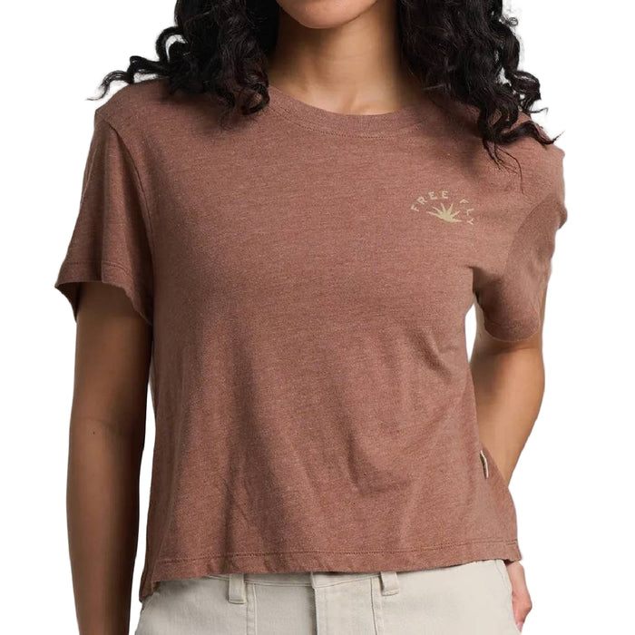 Free Fly Women's Sunburst Tee - Heather Nutmeg