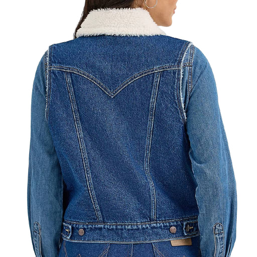 Wrangler Women's Sherpa Lined Denim Vest WOMEN - Clothing - Outerwear - Vests Wrangler