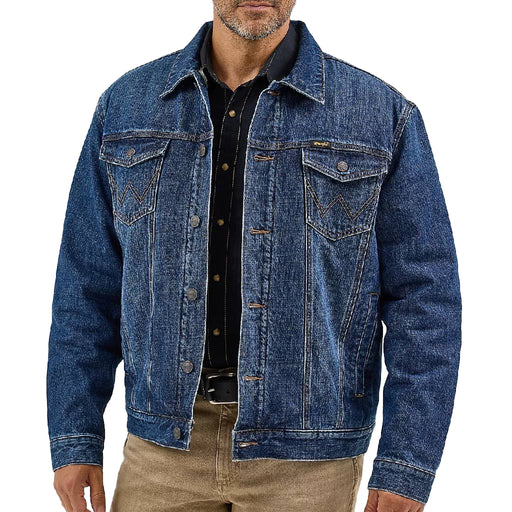 Wrangler Men's Retro Sherpa Lined Western Denim Jacket MEN - Clothing - Outerwear - Jackets Wrangler