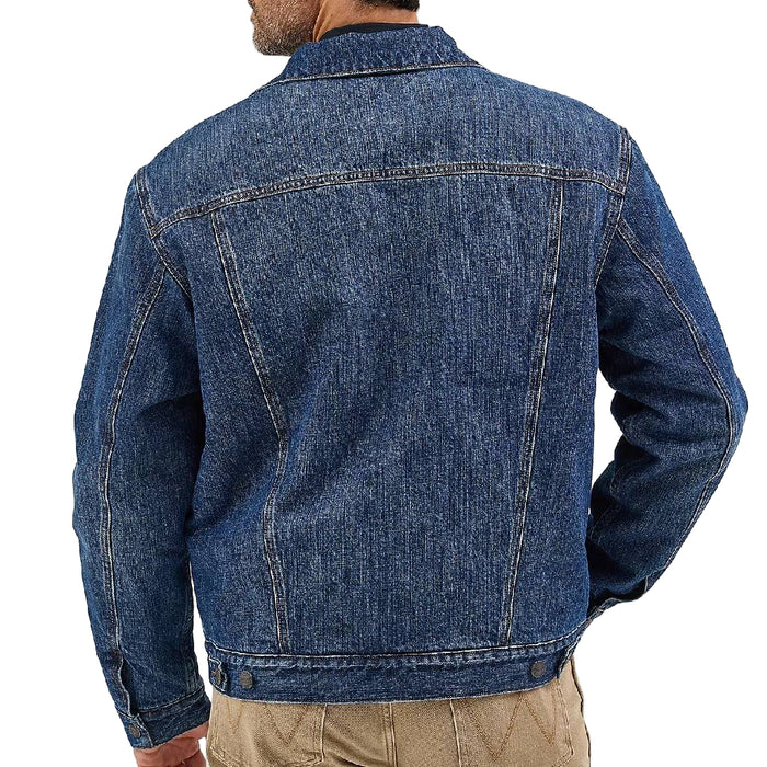 Wrangler Men's Retro Sherpa Lined Western Denim Jacket MEN - Clothing - Outerwear - Jackets Wrangler