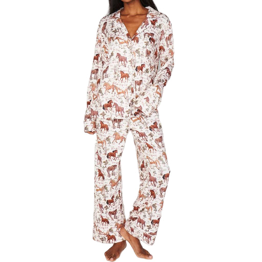 Show Me Your Mumu Classic Country Horses Jersey PJ Set WOMEN - Clothing - Loungewear Show Me Your Mumu