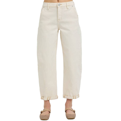 Risen High Rise Cuffed Relaxed Barrel Jean WOMEN - Clothing - Jeans Risen Jeans