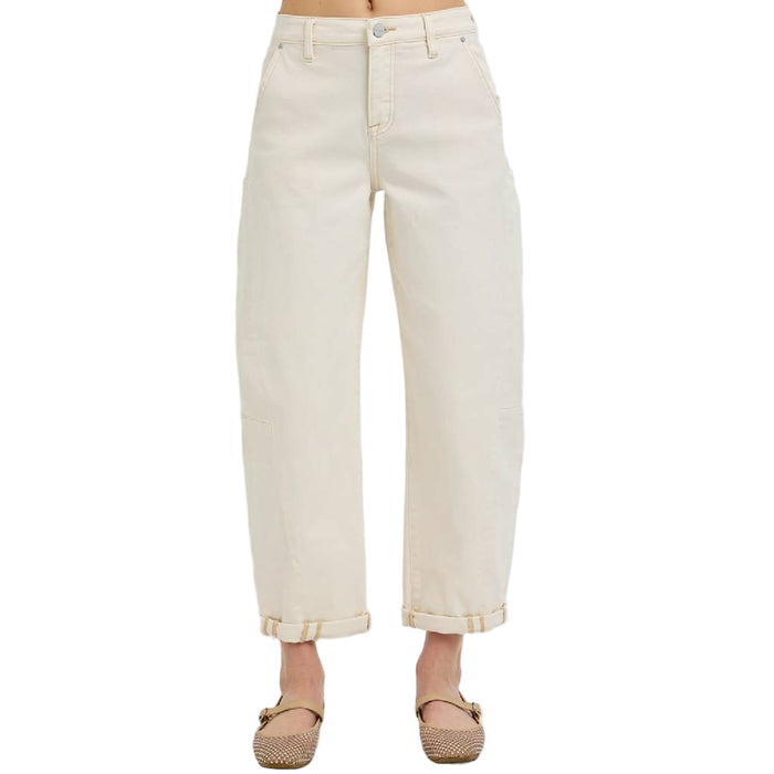 Risen High Rise Cuffed Relaxed Barrel Jean WOMEN - Clothing - Jeans Risen Jeans