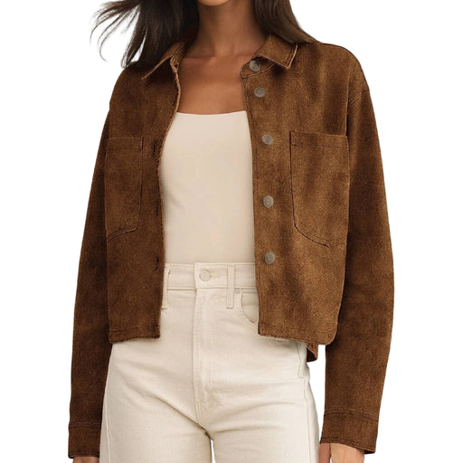Z Supply All Day Cropped Suede Jacket WOMEN - Clothing - Outerwear - Jackets Z Supply