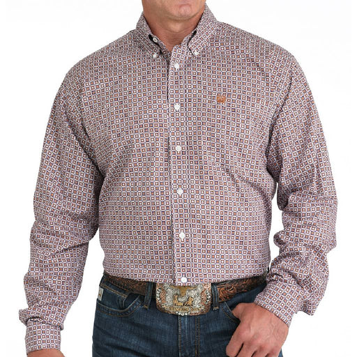 Cinch Men's Geo Print Button Down Shirt MEN - Clothing - Shirts - Long Sleeve Cinch