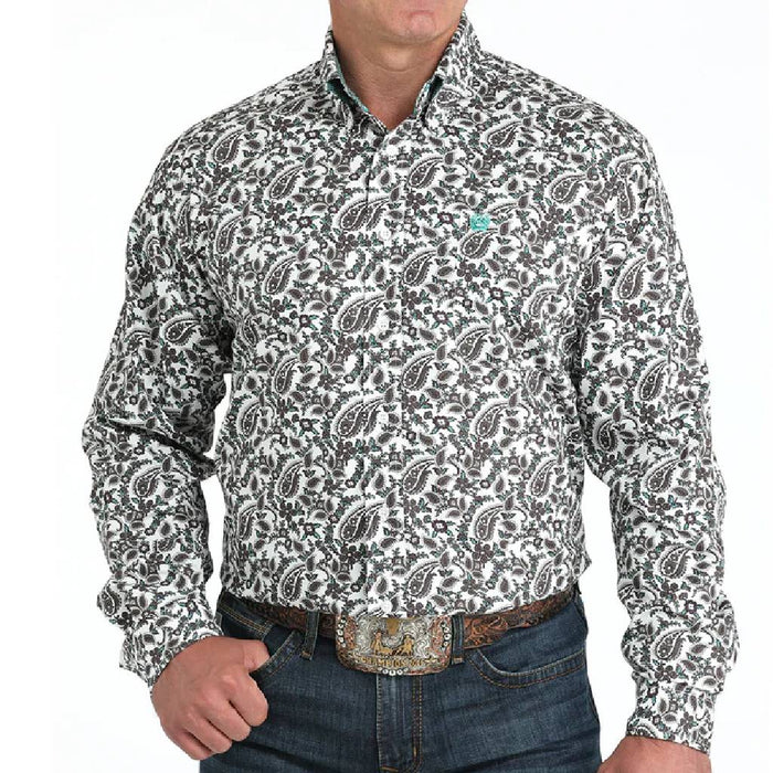 Cinch Men's Paisley Print Button Down Shirt MEN - Clothing - Shirts - Long Sleeve Cinch