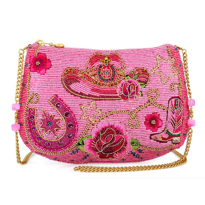 Rodeo Drive Pink Beaded Crossbody
