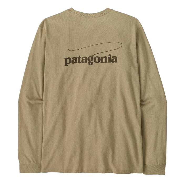 Patagonia Men's Casting Logo Responsibilli Tee - Pumice MEN - Clothing - T-Shirts & Tanks Patagonia