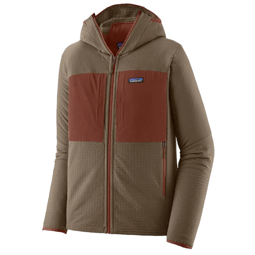 Patagonia Men's R2 TechFace Hoodie - Marlow Brown MEN - Clothing - Outerwear - Jackets Patagonia