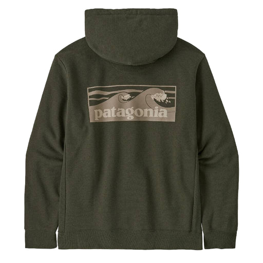 Patagonia Men's Boardshort Logo Uprisal Hoodie - Basin Green MEN - Clothing - Pullovers & Hoodies Patagonia