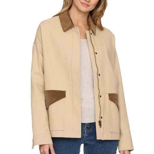 Flag & Anthem Women's Blakely Twill Chore Jacket WOMEN - Clothing - Outerwear - Jackets Flag And Anthem