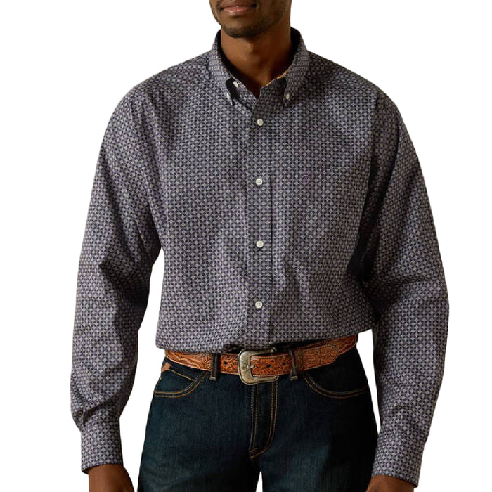 Ariat Men's Wrinkle Free Dale Classic Fit Geo Print Shirt MEN - Clothing - Shirts - Long Sleeve Ariat Clothing