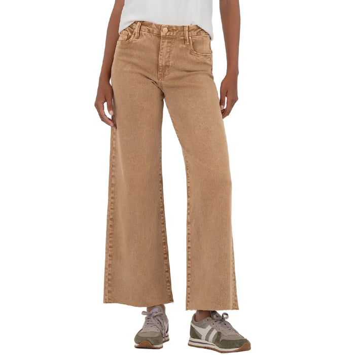 Kut Meg High Rise Fab Ab Raw Hem Wide Leg Jean WOMEN - Clothing - Jeans Kut from the Kloth