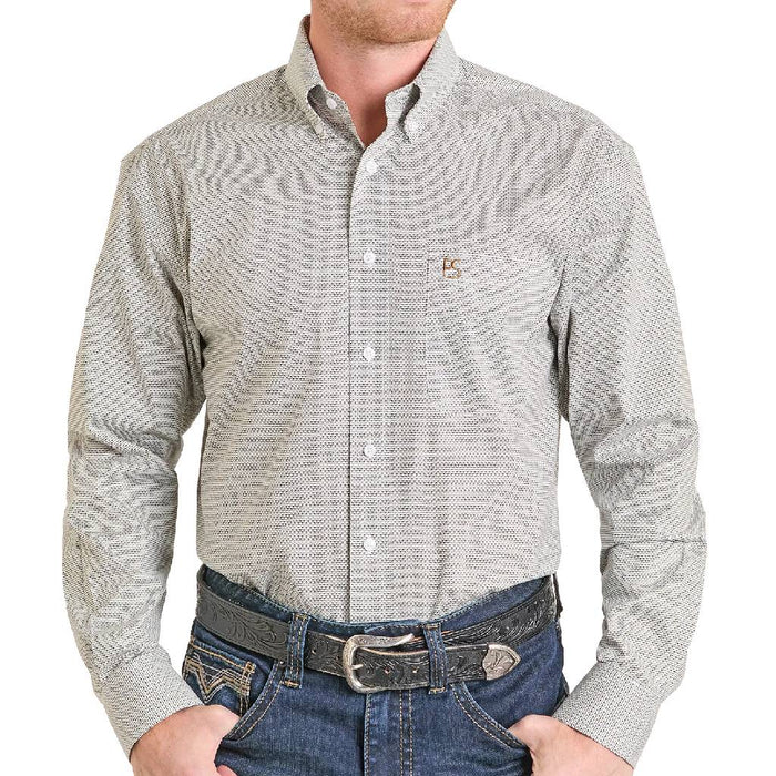 Panhandle Slim Men's Diamond Micro Print Button Down Shirt MEN - Clothing - Shirts - Long Sleeve Panhandle