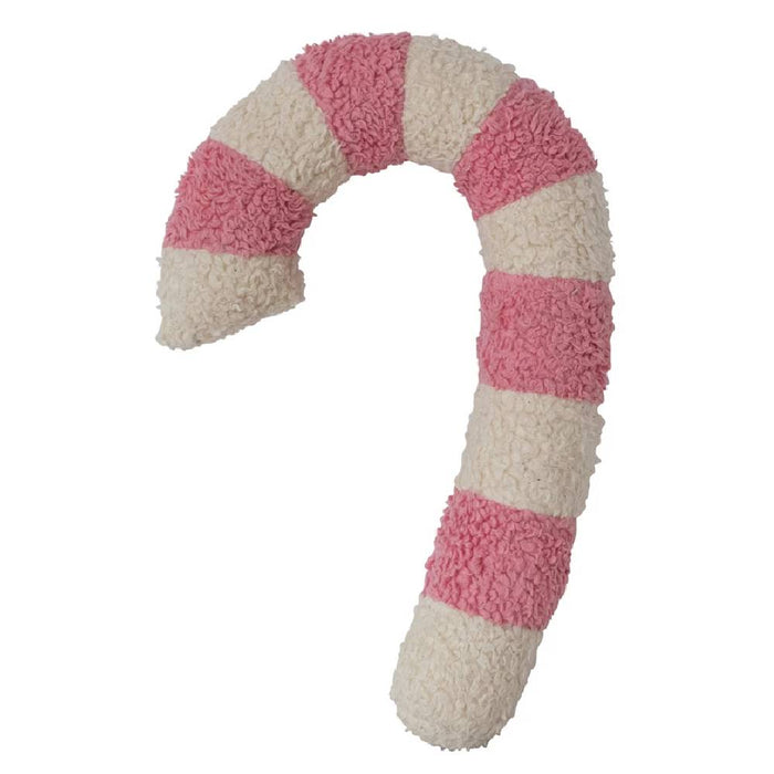 Pink Candy Cane Shaped Pillow HOME & GIFTS - Home Decor - Seasonal Decor Creative Co-Op