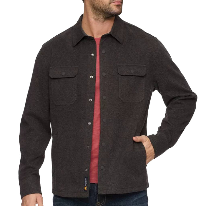 Flag & Anthem Men's Hamlin Stretch Twill Shirt Jacket - Charcoal