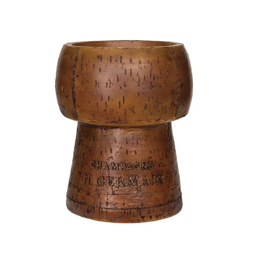 Vintage Resin Cork Shaped Ice Bucket HOME & GIFTS - Tabletop + Kitchen - Bar Accessories Creative Co-Op