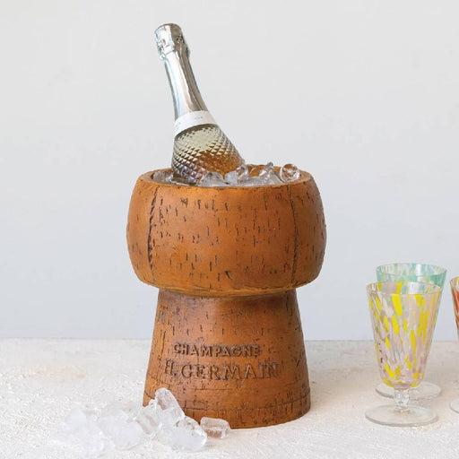 Vintage Resin Cork Shaped Ice Bucket HOME & GIFTS - Tabletop + Kitchen - Bar Accessories Creative Co-Op