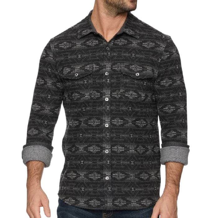 Flag & Anthem Men's Baker Southwest Hero Knit Flannel Shirt