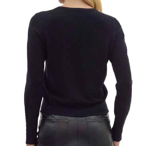 Button Cuff Black Top WOMEN - Clothing - Tops - Long Sleeved Entro