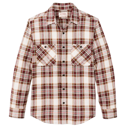 Filson The Rangeland Flannel Shirt - Red/Brown/Cream Plaid MEN - Clothing - Shirts - Long Sleeve Filson