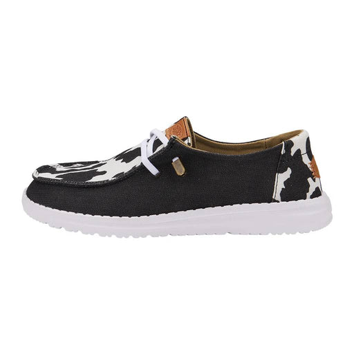 Hey Dude Wendy Black Animal - Black Cow WOMEN - Footwear - Casuals Hey Dude