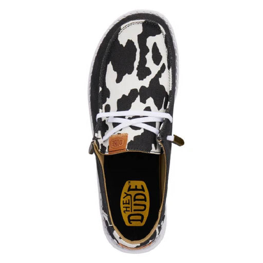 Hey Dude Wendy Black Animal - Black Cow WOMEN - Footwear - Casuals Hey Dude
