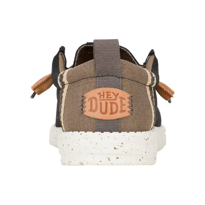 Hey Dude Wally Craft Linen - Black/Walnut MEN - Footwear - Casual Shoes Hey Dude