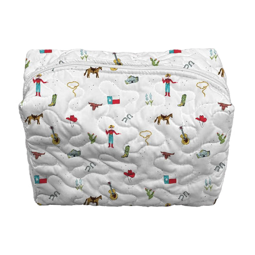 Texas Icons Makeup Bag - Small ACCESSORIES - Luggage & Travel Ida Mae Home