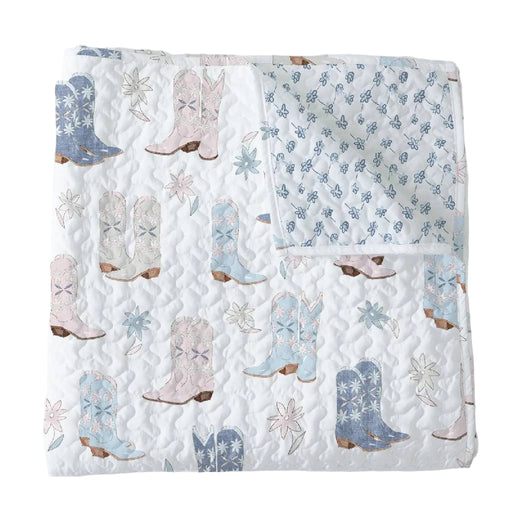 Daisy Boots Pastel Baby Blanket KIDS - Baby - Baby Accessories Ida Mae Home