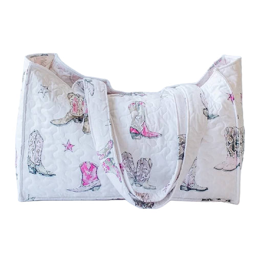 Thunderbird Boots Pink Quilted Tote WOMEN - Accessories - Handbags - Tote Bags Ida Mae Home