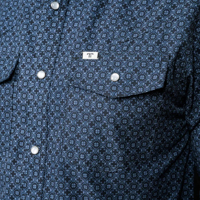 Ferrell Brand The Silas In Black Snap Shirt MEN - Clothing - Shirts - Long Sleeve Ferrell Brand