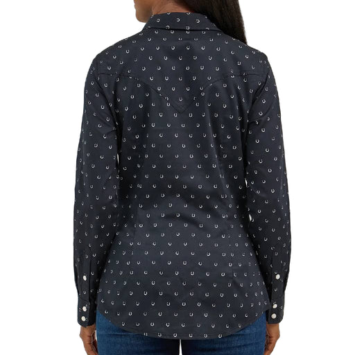Wrangler Women's All Occassion Western Horseshoe Print Snap Shirt WOMEN - Clothing - Tops - Long Sleeved Wrangler