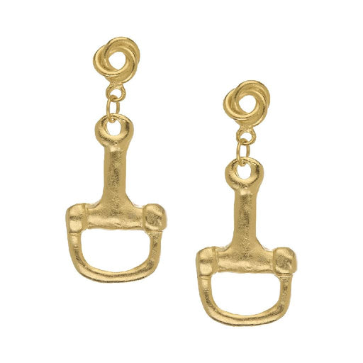 Gold Horse Bit Knot Post Earrings WOMEN - Accessories - Jewelry - Earrings Susan Shaw