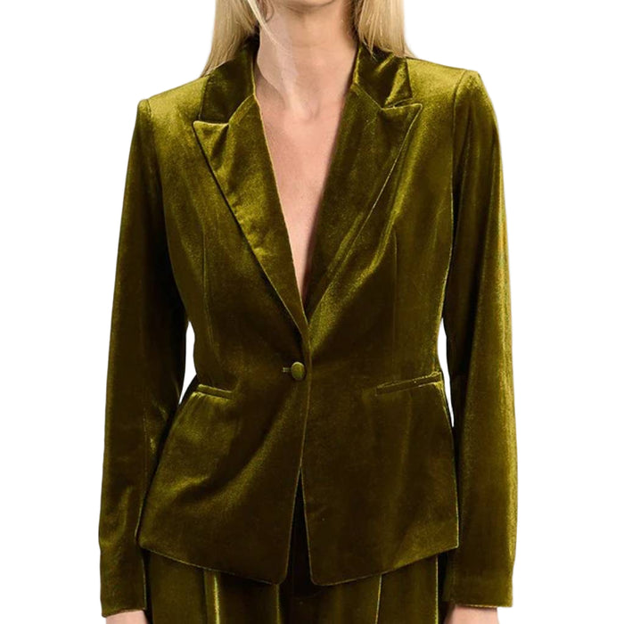 Khaki Knit Blazer WOMEN - Clothing - Sweaters & Cardigans Molly Bracken