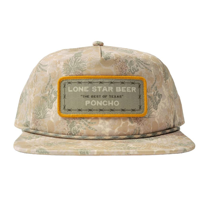 Poncho Lone Star Beer Camo Rope Hat