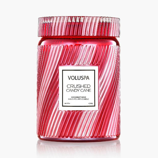Voluspa Crushed Candy Cane Large Jar HOME & GIFTS - Home Decor - Candles + Diffusers Voluspa