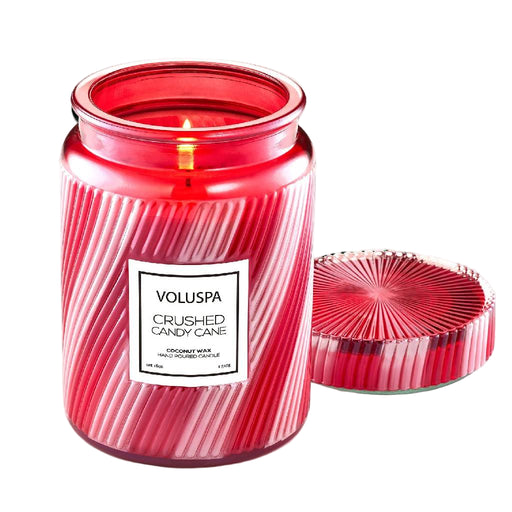 Voluspa Crushed Candy Cane Large Jar HOME & GIFTS - Home Decor - Candles + Diffusers Voluspa