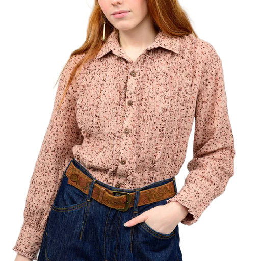 Ivy Jane Floral Tuxedo Gauze Top WOMEN - Clothing - Tops - Long Sleeved Ivy Jane