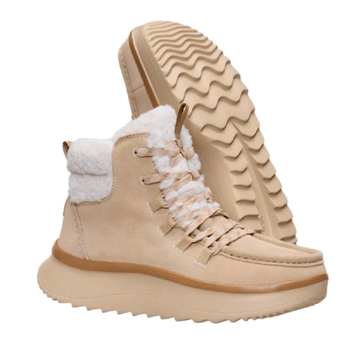 Hey Dude Wendy Peak Apres Suede Cozy Stitch - Tan WOMEN - Footwear - Casuals Hey Dude