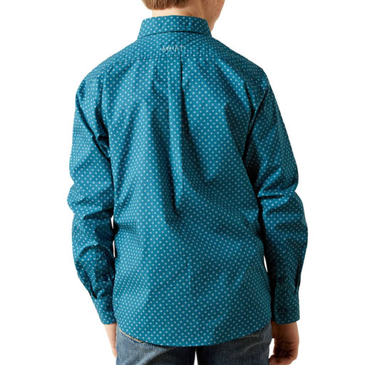 Ariat Boy's Tyce Classic Fit Geo Print Button Down Shirt KIDS - Boys - Clothing - Shirts - Long Sleeve Shirts Ariat Clothing