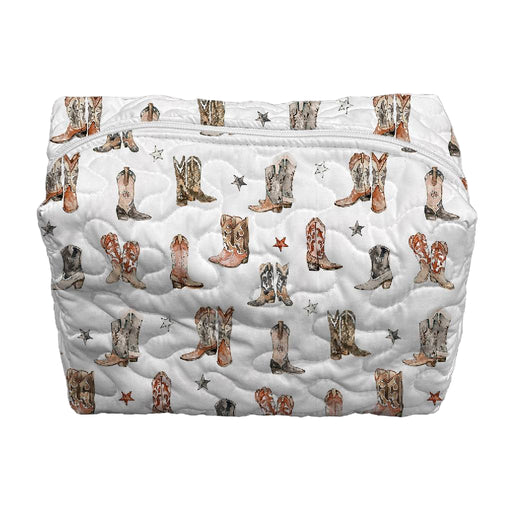 Thunderbird Boots Neutral Makeup Bag - Large ACCESSORIES - Luggage & Travel Ida Mae Home