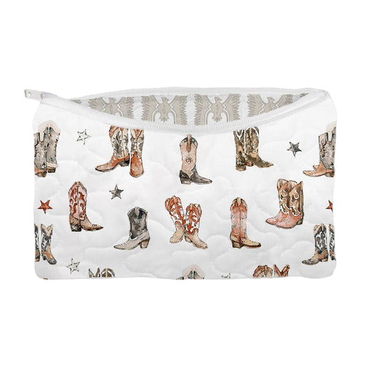 Thunderbird Boots Neutral Makeup Bag - Large ACCESSORIES - Luggage & Travel Ida Mae Home